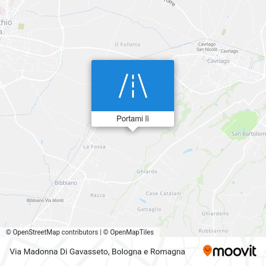 Mappa Via Madonna Di Gavasseto