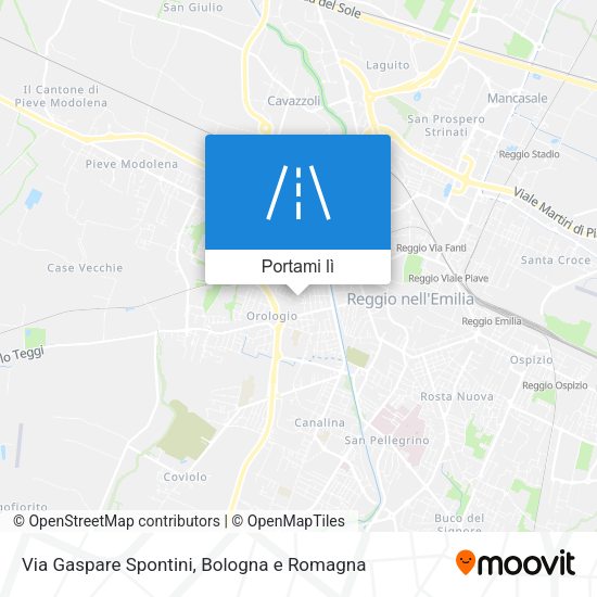 Mappa Via Gaspare Spontini