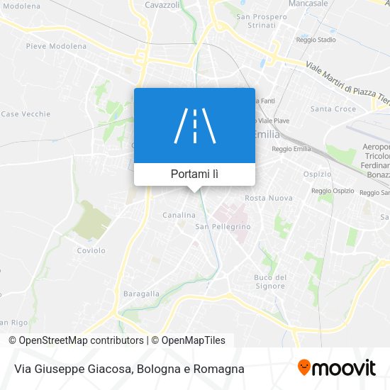 Mappa Via Giuseppe Giacosa