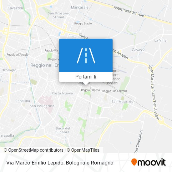 Mappa Via Marco Emilio Lepido