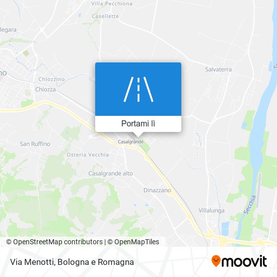Mappa Via Menotti