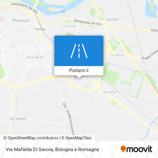 Mappa Via Mafalda Di Savoia