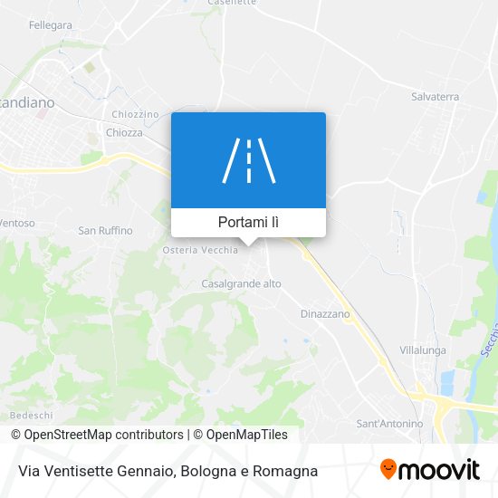 Mappa Via Ventisette Gennaio