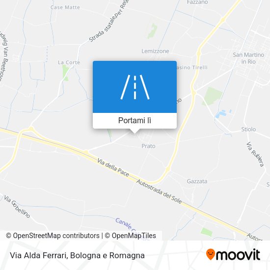 Mappa Via Alda Ferrari