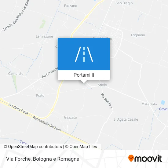 Mappa Via Forche