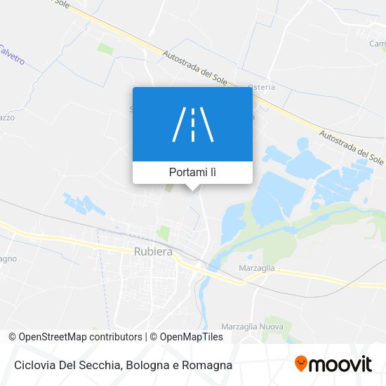 Mappa Ciclovia Del Secchia