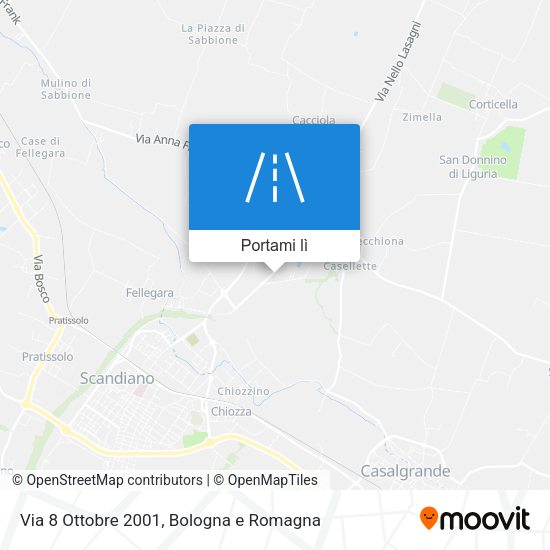 Mappa Via 8 Ottobre 2001
