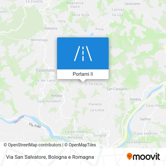 Mappa Via San Salvatore