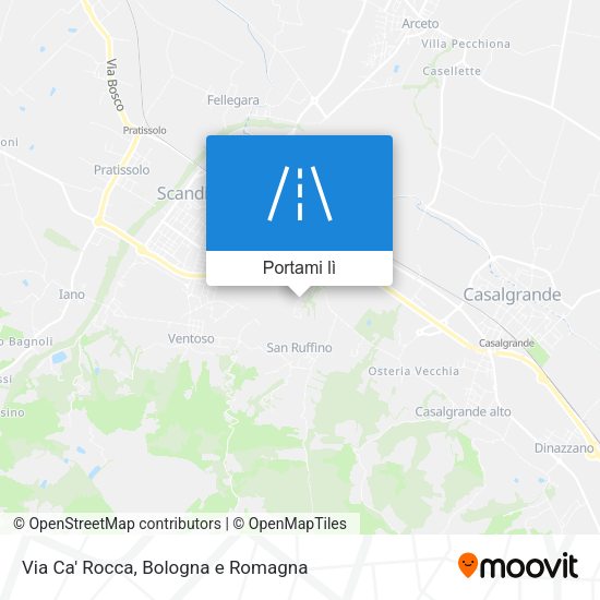 Mappa Via Ca' Rocca