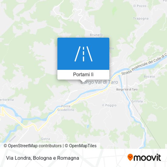 Mappa Via Londra