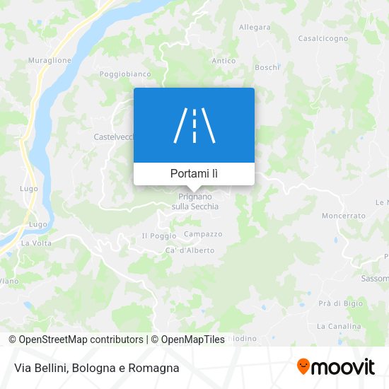 Mappa Via Bellini