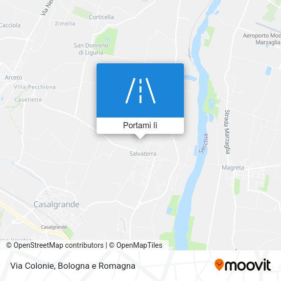 Mappa Via Colonie