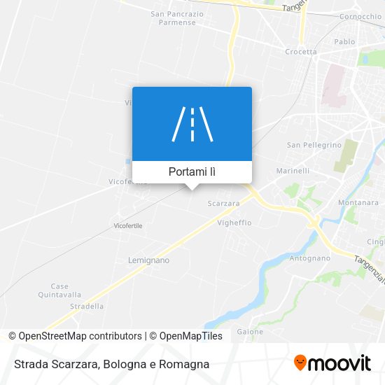 Mappa Strada Scarzara