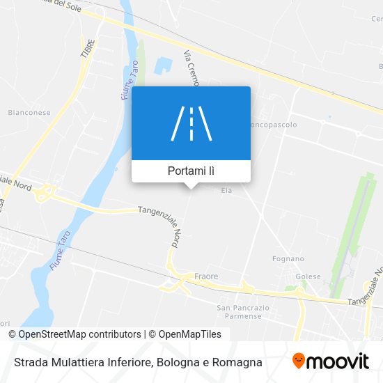 Mappa Strada Mulattiera Inferiore