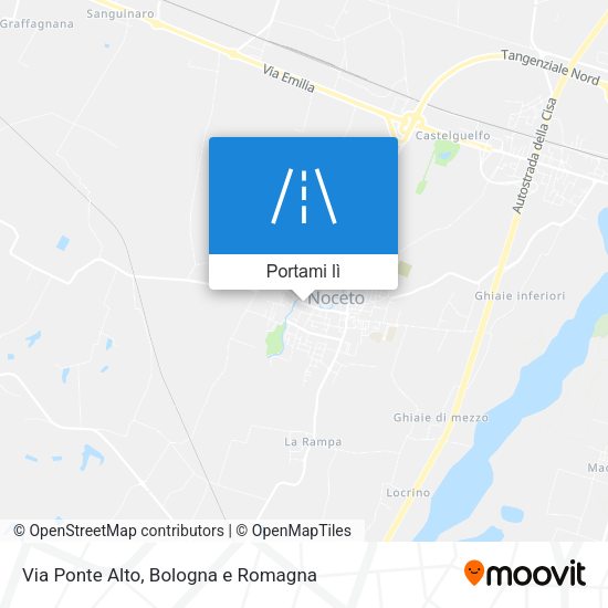 Mappa Via Ponte Alto