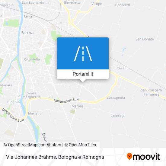 Mappa Via Johannes Brahms