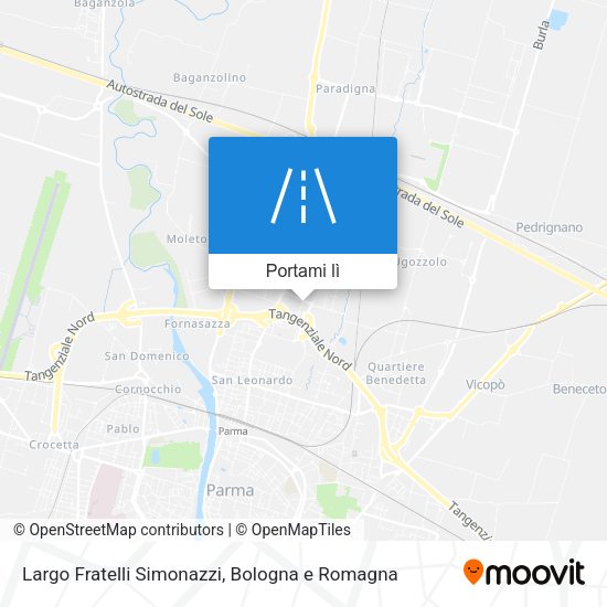 Mappa Largo Fratelli Simonazzi