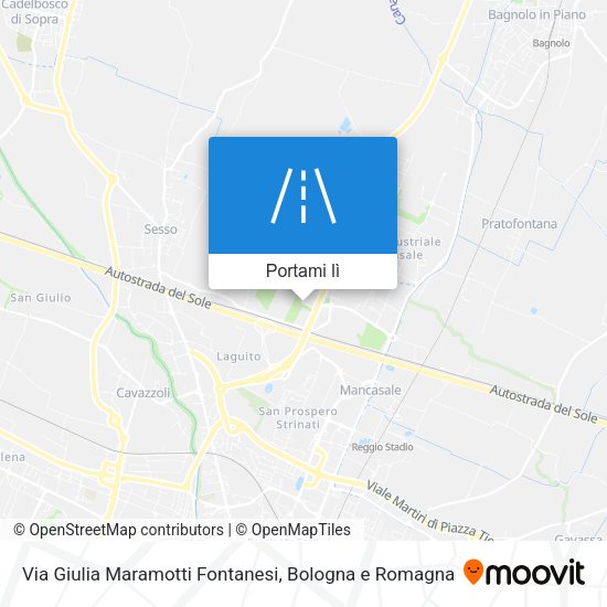 Mappa Via Giulia Maramotti Fontanesi