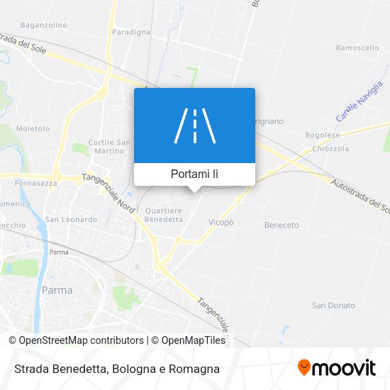 Mappa Strada Benedetta