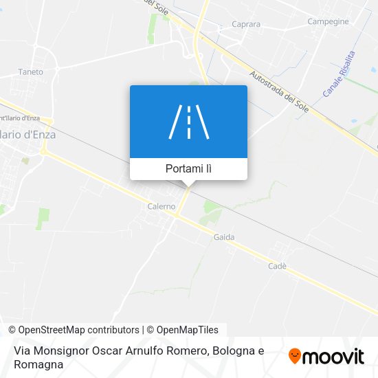Mappa Via Monsignor Oscar Arnulfo Romero