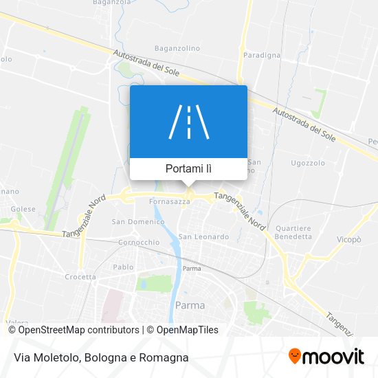 Mappa Via Moletolo