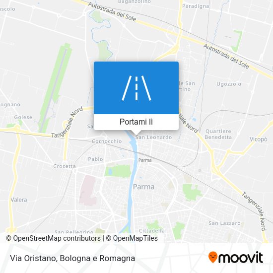 Mappa Via Oristano