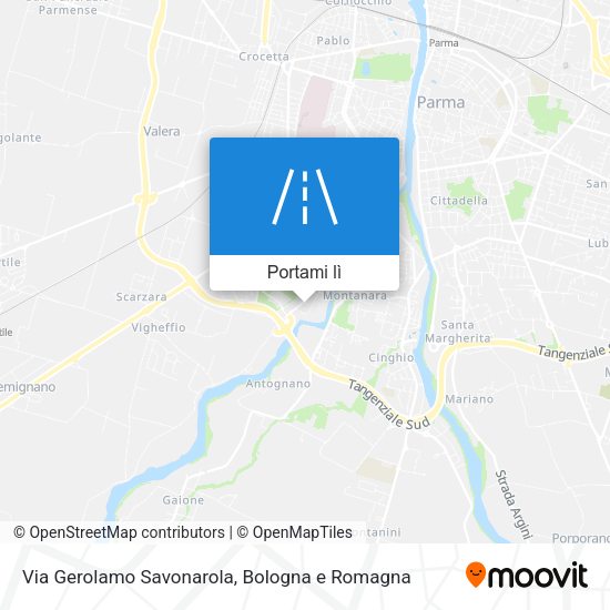 Mappa Via Gerolamo Savonarola