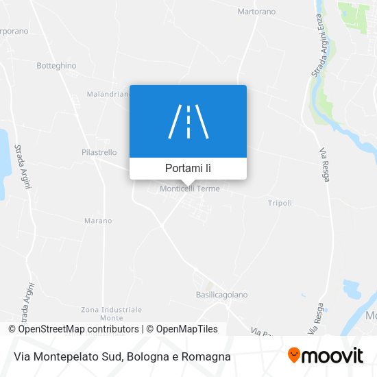 Mappa Via Montepelato Sud