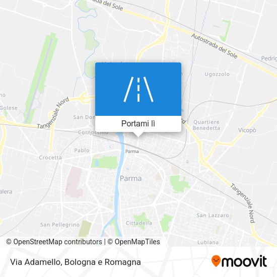 Mappa Via Adamello