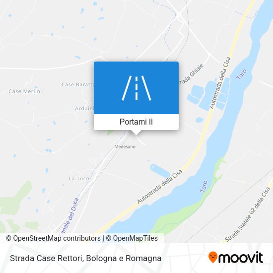 Mappa Strada Case Rettori