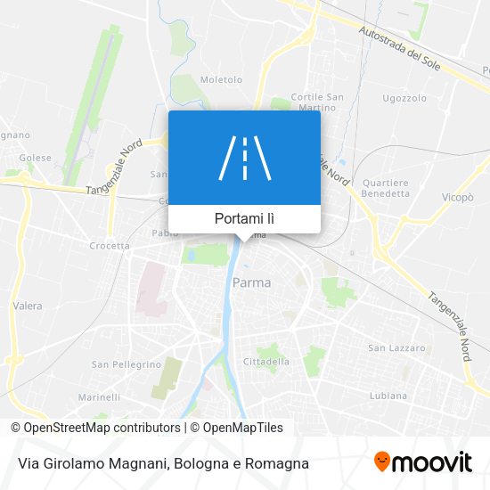 Mappa Via Girolamo Magnani