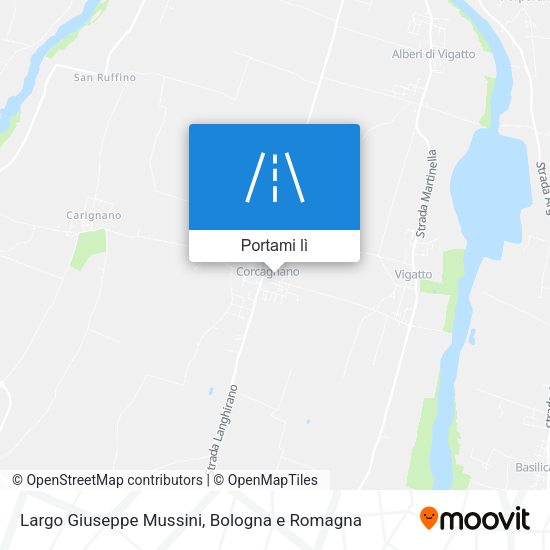 Mappa Largo Giuseppe Mussini
