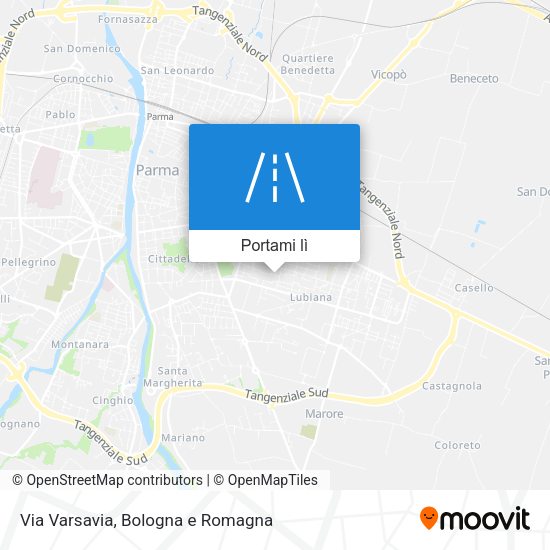 Mappa Via Varsavia