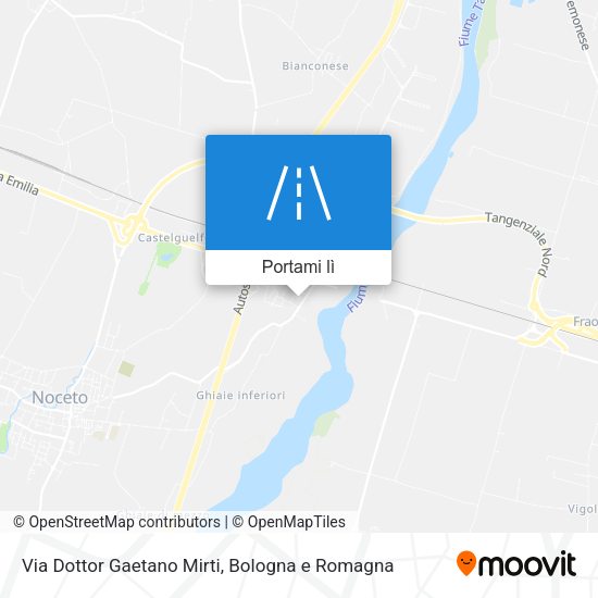 Mappa Via Dottor Gaetano Mirti