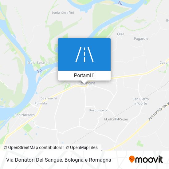 Mappa Via Donatori Del Sangue