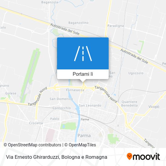 Mappa Via Ernesto Ghirarduzzi