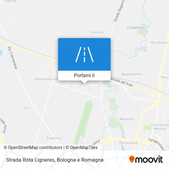 Mappa Strada Rota Ligneres