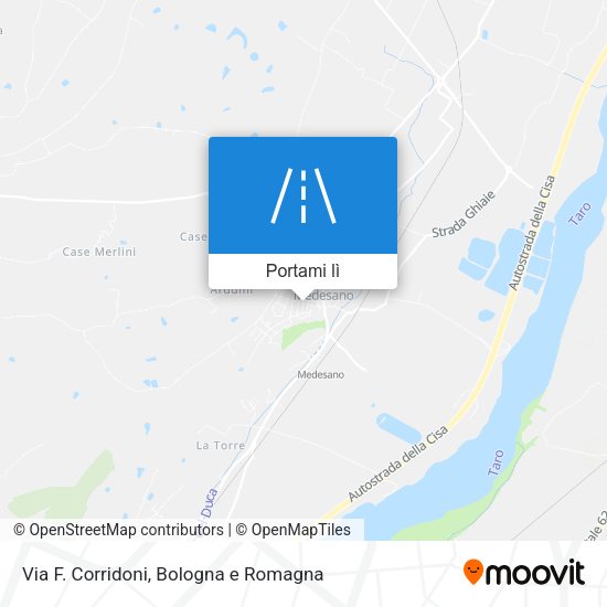 Mappa Via F. Corridoni