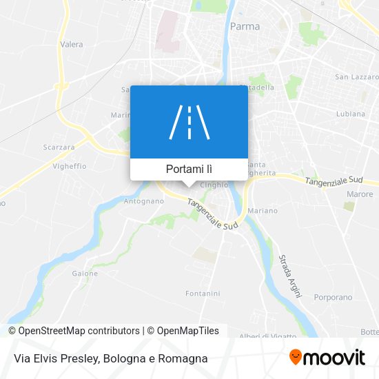 Mappa Via Elvis Presley