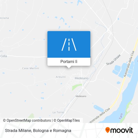 Mappa Strada Milane