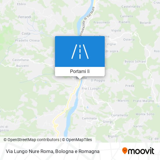 Mappa Via Lungo Nure Roma