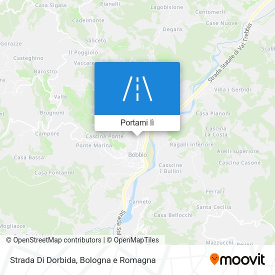 Mappa Strada Di Dorbida