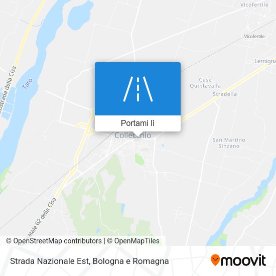 Mappa Strada Nazionale Est
