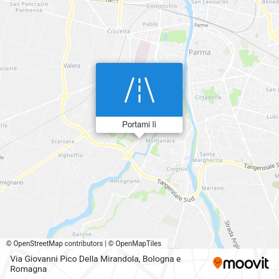 Mappa Via Giovanni Pico Della Mirandola