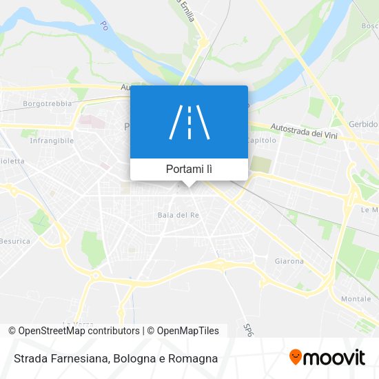 Mappa Strada Farnesiana