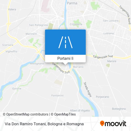 Mappa Via Don Ramiro Tonani