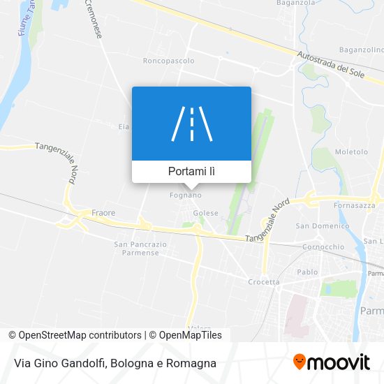 Mappa Via Gino Gandolfi