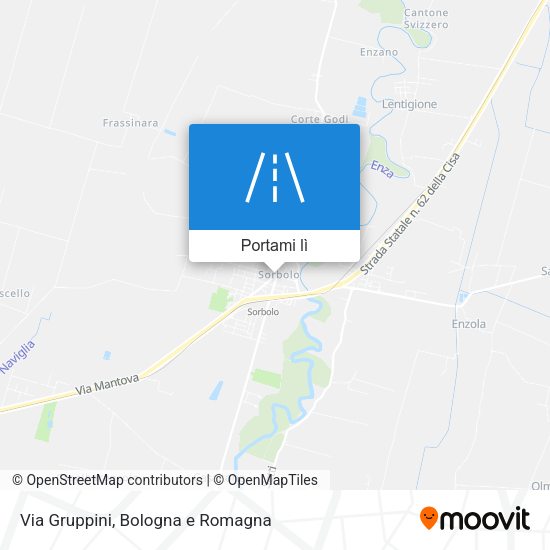 Mappa Via Gruppini