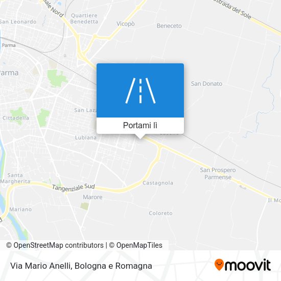 Mappa Via Mario Anelli