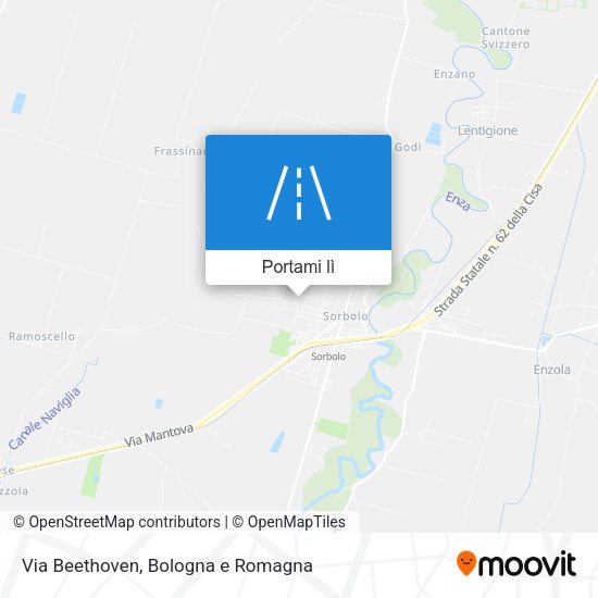 Mappa Via Beethoven
